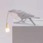 Seletti Lighting Marcantonio bird lamp accesa colore bianco