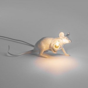 lampada seletti mouse lamp sdraiato acceso