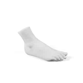 piede femminile seletti in porcellana bianca