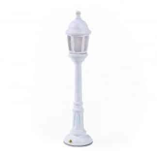 lampada seletti lampione in miniatura ricaricabile tramite cavo usb in dotazione con regolazione di intensità di luce a led colore bianco