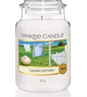 giara grande yankee candle fragranza Clean Cotton
