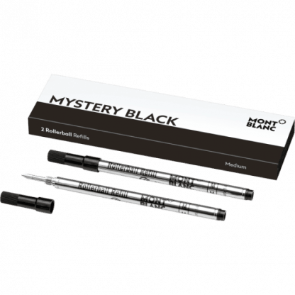 confezione da 2 refill per penna roller Montblanc tratto medium colore mystery black