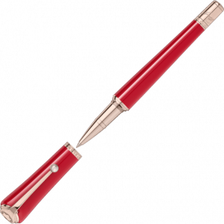 penna roller Montblanc marilyn monroe special edition colore rosso finiture placcate in oro