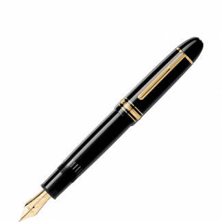 Montblanc Meisterstück 149 con pennino flex nib in pregiata resina nera e finiture dorate