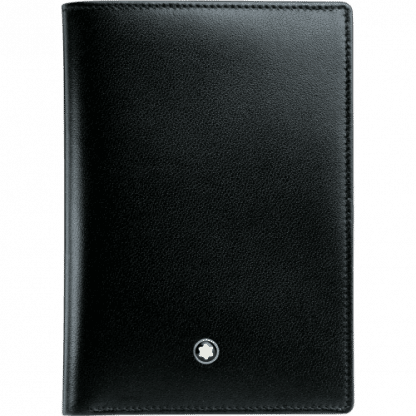 Portafoglio verticale Montblanc Meisterstück in pelle di vitello con4 tasche per carte di credito 2 per documenti e 1 per banconote