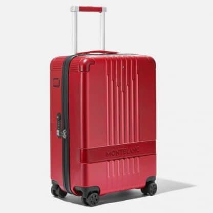 trolley Montblanc my#4810 red con inserti in pelle