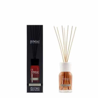 diffusore a bastoncini millefiori fragranza incense blond woods da 100 ml con confezione
