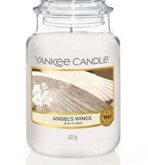 giara grande yankee candle fragranza Angel's Wings