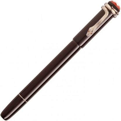 Montblanc Heritage Tropic Brown Roller con finiture placcate oro chiusa