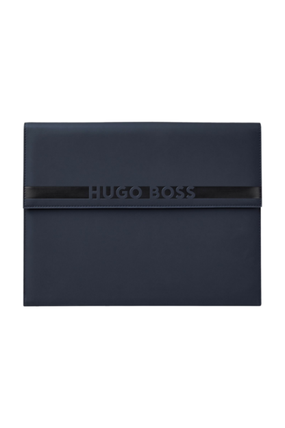 Hugo Boss Cloud Folder A4 matte blue, chiuso