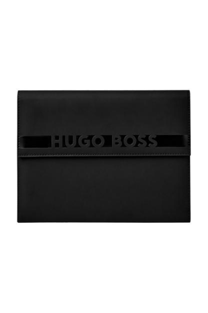 Hugo Boss Cloud Folder A5 nero opaco, chiuso
