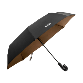 Hugo Boss ombrello tascabile Iconic Black è un accessorio pratico ed elegante.
