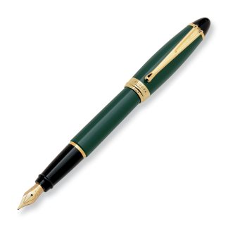 Aurora Ypsilon penna stilografica in resina verde con finiture dorate