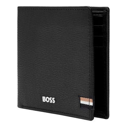 Hugo Boss Iconic Portafoglio con porta monete Black in diagonale