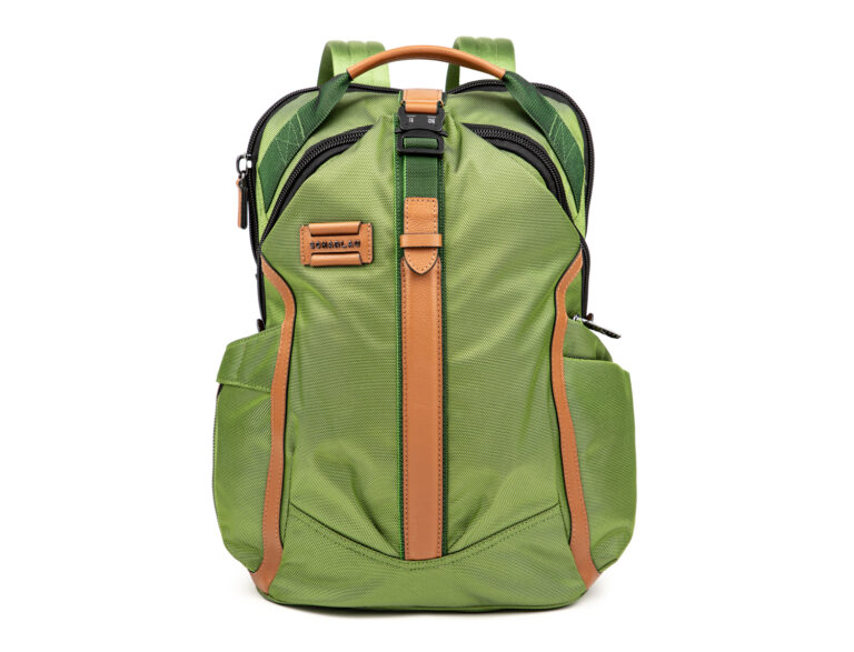 Scharlau First Class zaino innovativo in tessuto e pelle  per PC 15,6"