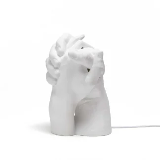 Seletti Lampada Whit Me in porcellana in diagonale