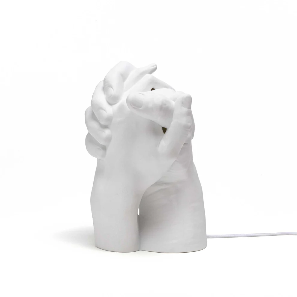 Seletti Lampada Whit Me in porcellana in diagonale