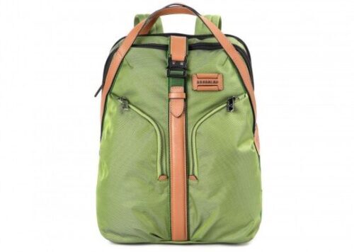 Scharlau First Class zaino tote in tessuto e pelle per PC 15,6"